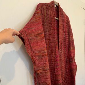 Garnet Hill Dakota Space-Dyed Sweater in Mulberry (XL)